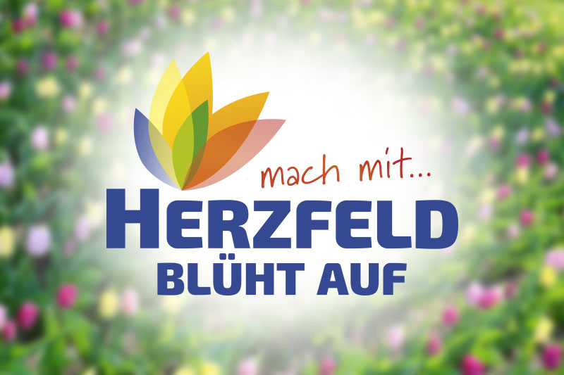Herzfeld blüht auf Logo